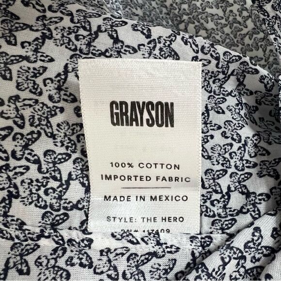 Grayson The Hero Butterfly Print Button Up Shirt Size XL - Picture 9 of 9